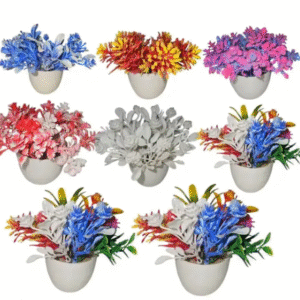 Artificial Plants with Pot|Realistic Looking| Multi Variety |Durable Plastic | No Maintenance | Home Decor