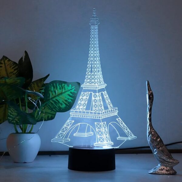3D illusion Eiffel Tower Night Lamp - Image 3