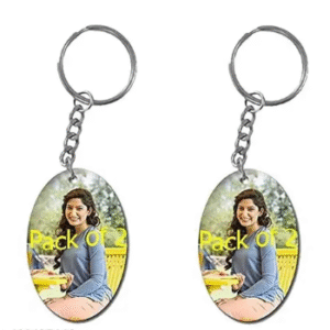 Shishupal Personalised mdf Photo Keychain | Combo Set of 2