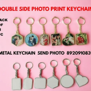 SHISHUPAL Personalized Double Side Photo print keychain Metal 4 Design -PACK OF 1 PC