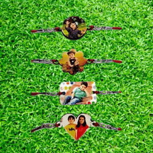 Personalized/Customized Designer Rakhi Photo or Name Print for Brothers