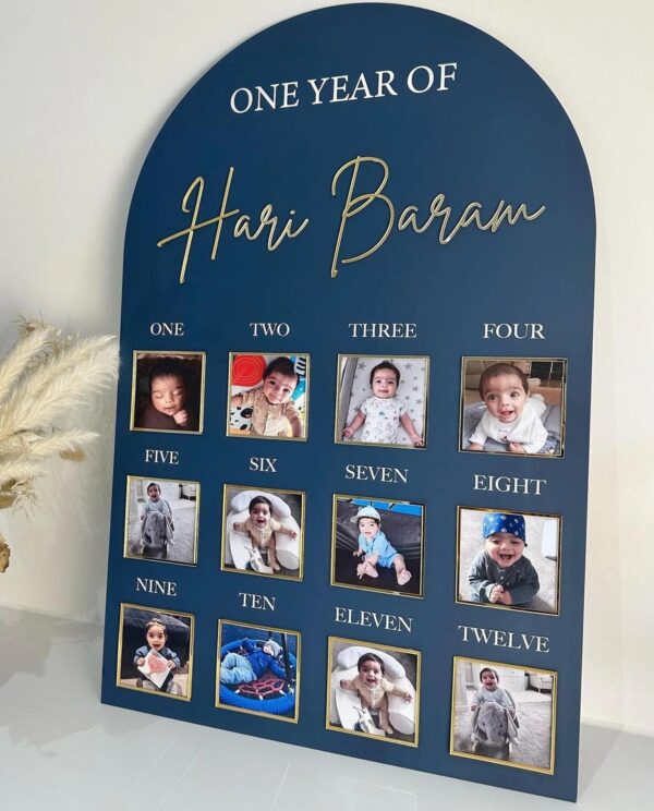Personalised Acrylic Baby Milestone Board - Image 4